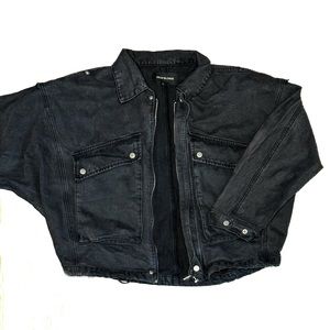 NEON BLOND High Flyer Cargo Denim Jacket - Distressed - Size S